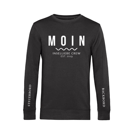 Unisex Sweatshirt "MOIN Crew" | Schwarz - INSELLIEBE USEDOM