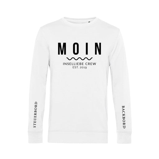 Unisex Sweatshirt "MOIN Crew" | Weiß - INSELLIEBE USEDOM