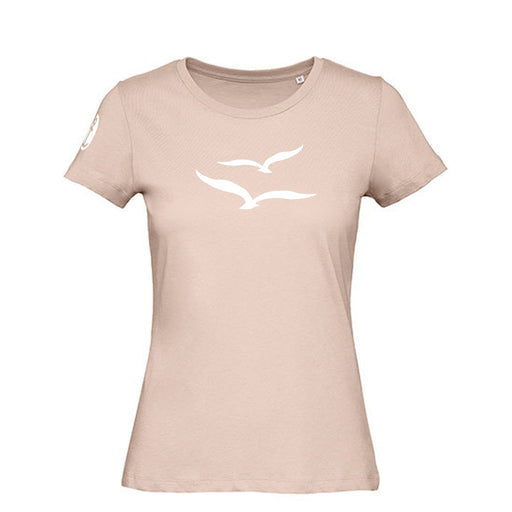 Damen T-Shirt "Möwenpaar" | Dusty Rose - INSELLIEBE USEDOM