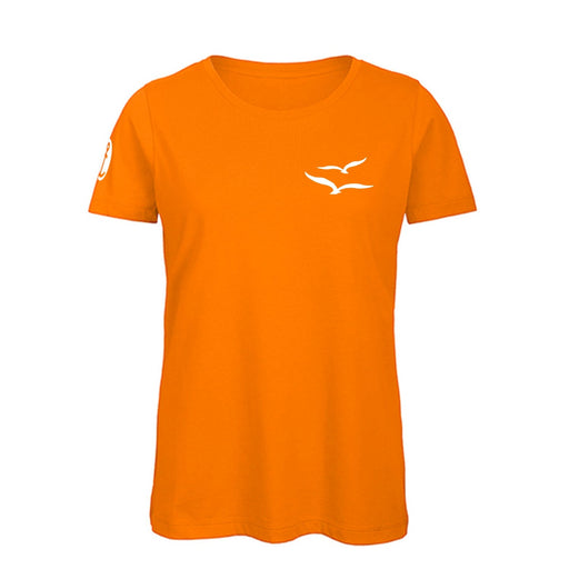 Damen T-Shirt "Möwenpaar" | Orange - INSELLIEBE USEDOM