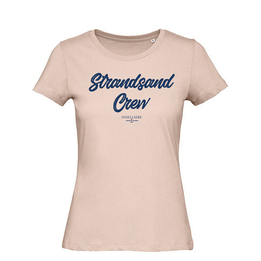 Damen T-Shirt "Strandsand Crew" | Dusty Rose - INSELLIEBE USEDOM