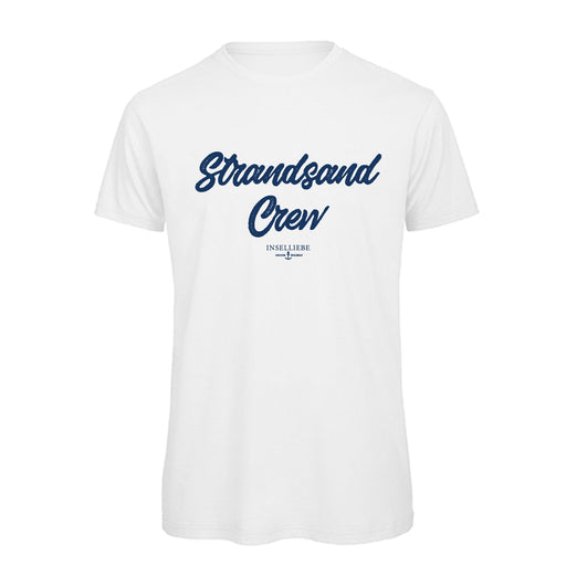 Herren T-Shirt "Strandsand Crew" | Weiß - INSELLIEBE USEDOM