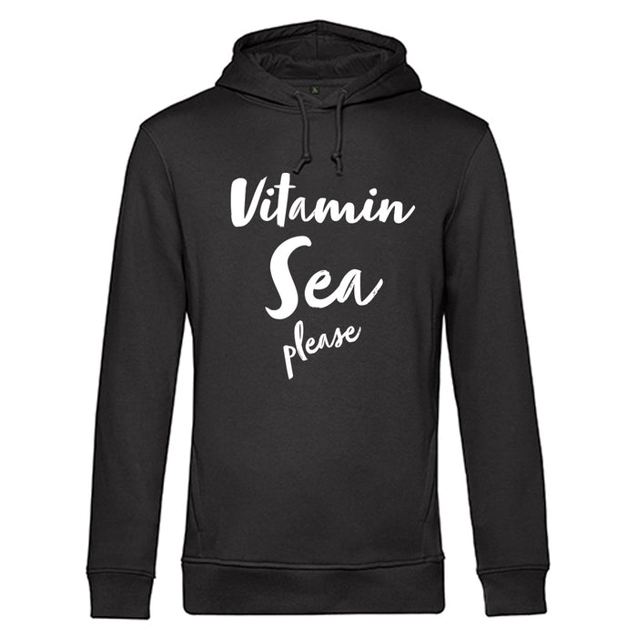 Unisex Hoodie "Vitamin Sea Please" | Schwarz - INSELLIEBE USEDOM