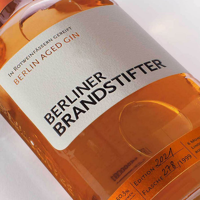 Aged Gin "Berliner Brandstifter " 50,3% Alk. | 700ml - INSELLIEBE USEDOM