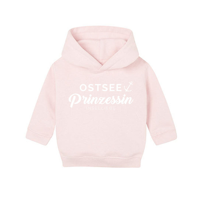 Baby Hoodie "Ostsee Prinzessin" | Rosa - INSELLIEBE USEDOM