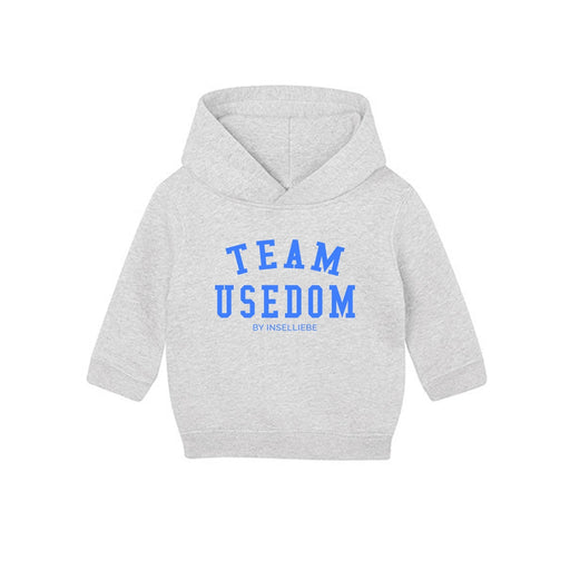Baby Hoodie "Team Usedom" | Grau - INSELLIEBE USEDOM