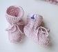 Baby Strickschuhe Rosa | Handgestrickt - INSELLIEBE Store - Insel Usedom