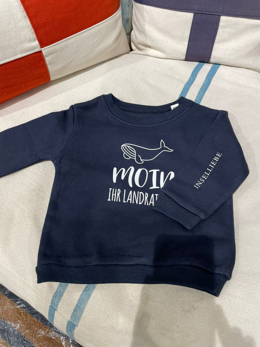 Baby Sweatshirt "Moin Landratten" | Navy - INSELLIEBE USEDOM