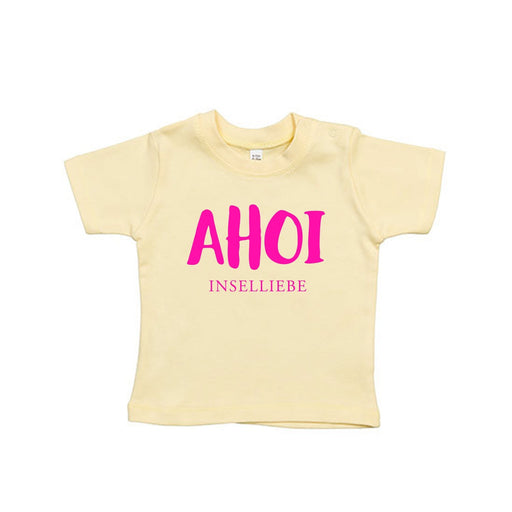 Baby T-Shirt "AHOI" | Gelb - INSELLIEBE USEDOM