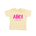 Baby T-Shirt "AHOI" | Gelb - INSELLIEBE USEDOM