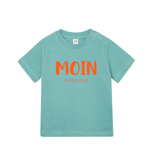 Baby T-Shirt "MOIN" | Grün - INSELLIEBE USEDOM
