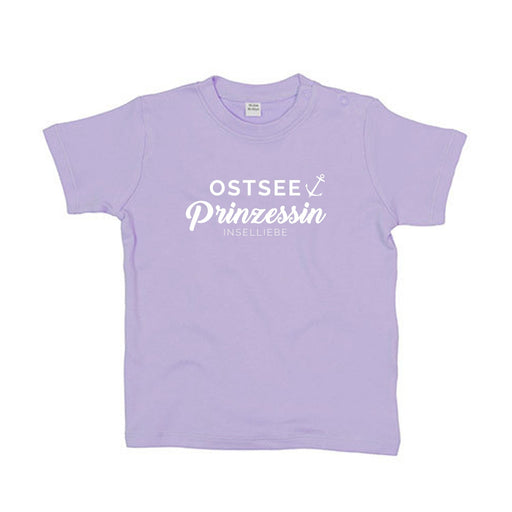 Baby T-Shirt "Ostsee Prinzessin" | Lavendel - INSELLIEBE USEDOM