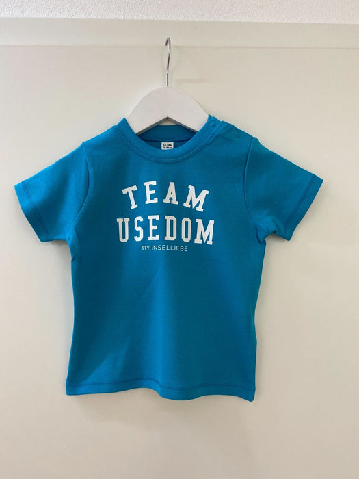 Baby T-Shirt "Team Usedom" | Surf Blau - INSELLIEBE USEDOM