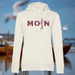Damen Hoodie "MOIN Hering" | Creme-Bordeaux - INSELLIEBE USEDOM