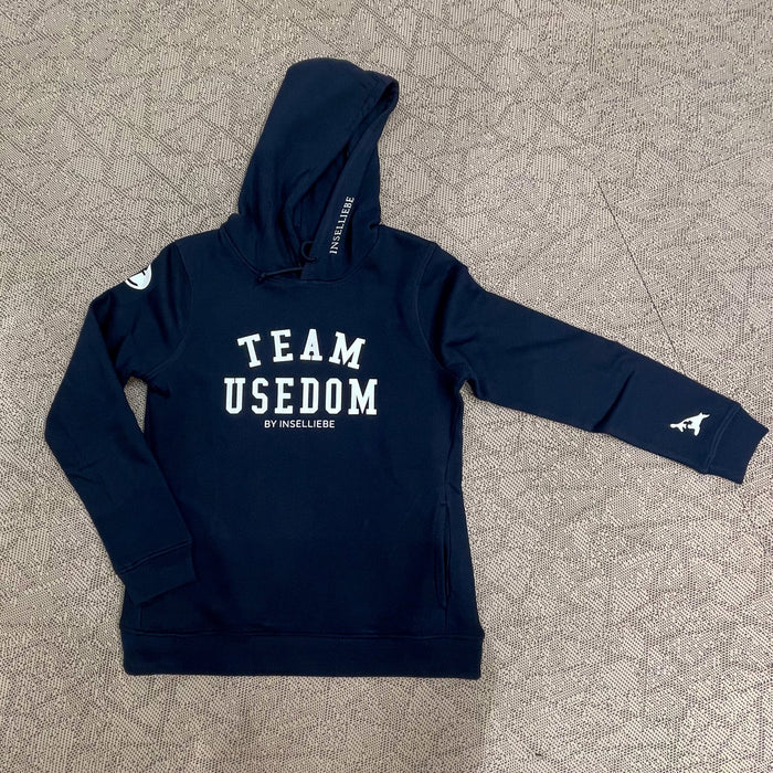 Damen Hoodie "Team Usedom" | Navy - INSELLIEBE USEDOM