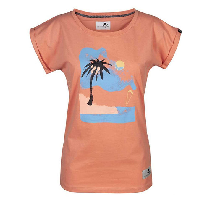 Damen Shirt "Strandurlaub" | orange - INSELLIEBE Store - Insel Usedom