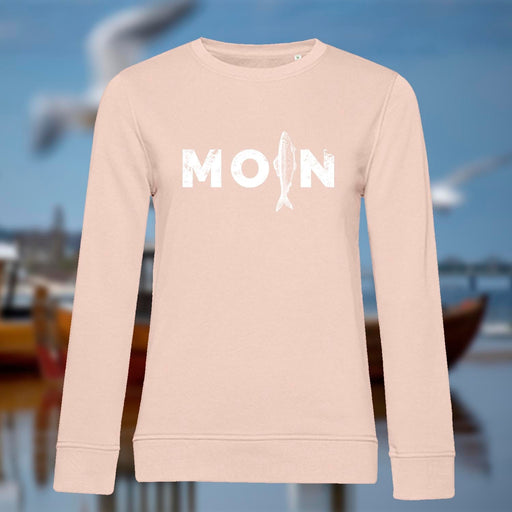 Damen Sweatshirt "MOIN Hering" | Rosa - INSELLIEBE USEDOM