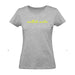 Damen T-Shirt "inselliebe usedom" | Grau Neon Gelb - INSELLIEBE USEDOM