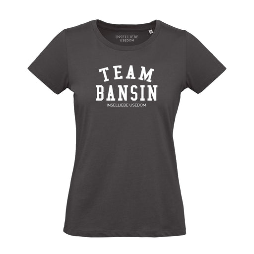 Damen T-Shirt "Team Bansin" | Schwarz - INSELLIEBE USEDOM