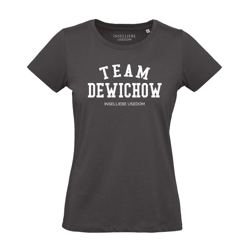 Damen T-Shirt "Team Dewichow" | Schwarz - INSELLIEBE USEDOM
