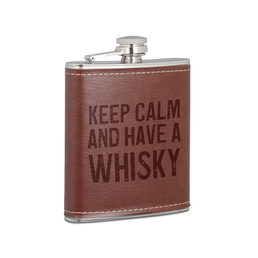 Flachmann "Keep Calm Whisky" | 200ml - INSELLIEBE USEDOM