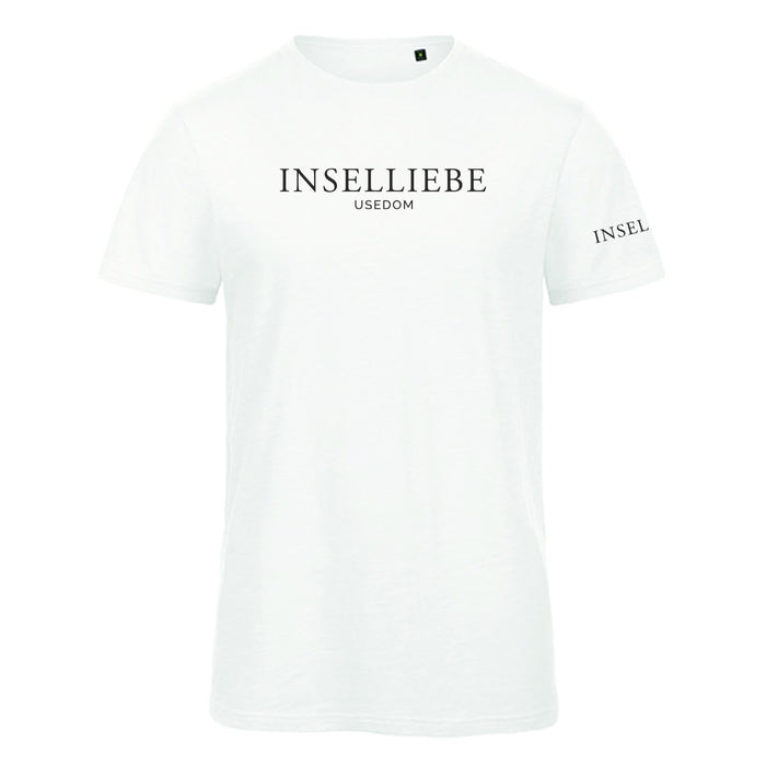 Herren T-Shirt "INSELLIEBE" | Weiß - INSELLIEBE USEDOM