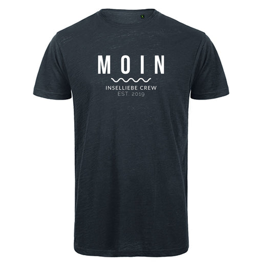 Herren T-Shirt "MOIN Crew" | Schwarz Meliert - INSELLIEBE USEDOM