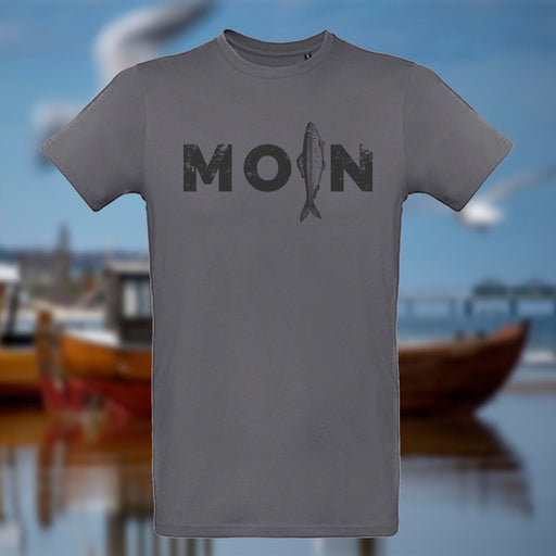 Herren T-Shirt "MOIN Hering" | Dunkelgrau - INSELLIEBE USEDOM
