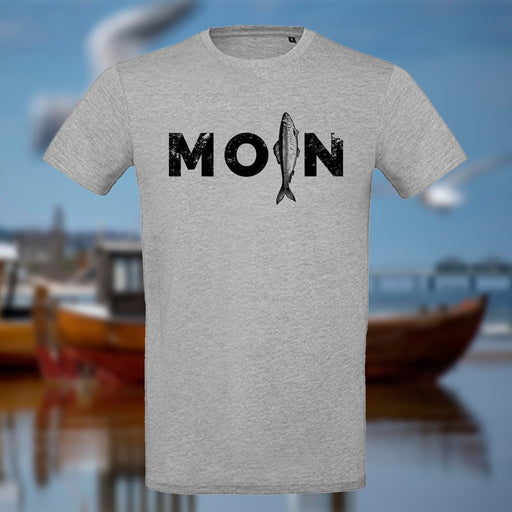 Herren T-Shirt "MOIN Hering" | Grau Meliert - INSELLIEBE USEDOM