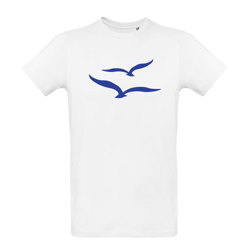 Herren T-Shirt "Möwenpaar" | Weiß - INSELLIEBE USEDOM
