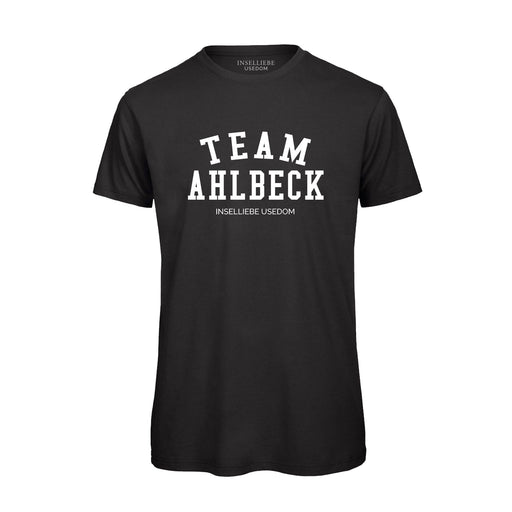 Herren T-Shirt "Team Ahlbeck" | Schwarz - INSELLIEBE USEDOM