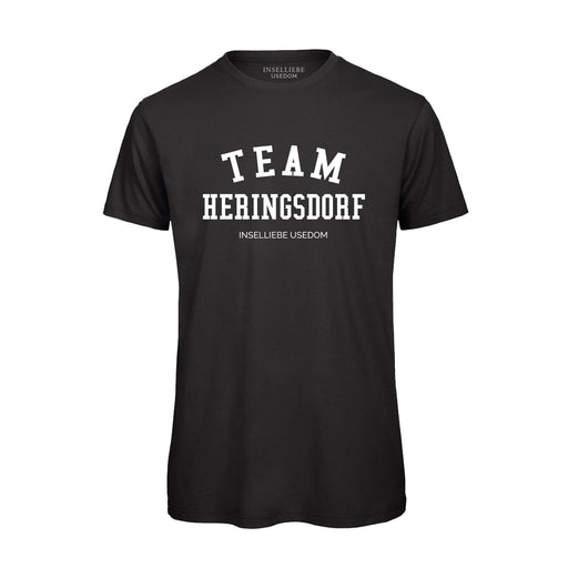 Herren T-Shirt "Team Heringsdorf" | Schwarz - INSELLIEBE USEDOM
