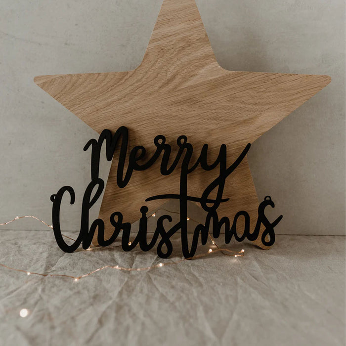 Holzschriftzug "Merry Christmas" | Schwarz - INSELLIEBE USEDOM