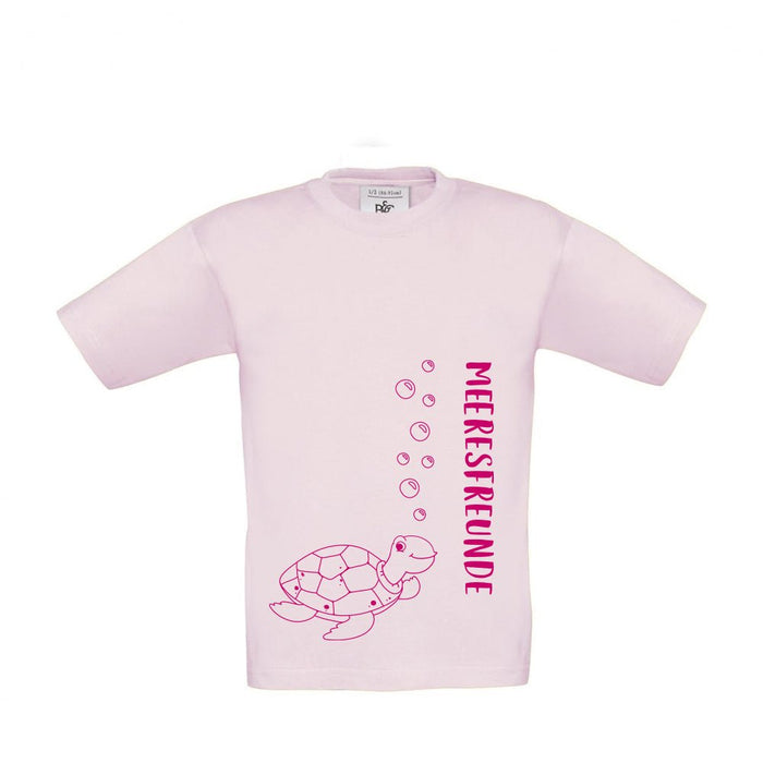Kinder T-Shirt "Meeresfreunde Schildkröte" | Rosa - INSELLIEBE USEDOM