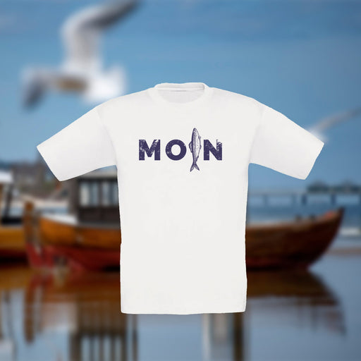 KInder T-Shirt "MOIN Hering" | Weiß - INSELLIEBE USEDOM