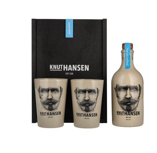 Knut Hansen Gin 0,5l Geschenkbox inkl. 2 Keramikbecher - INSELLIEBE Store - Insel Usedom