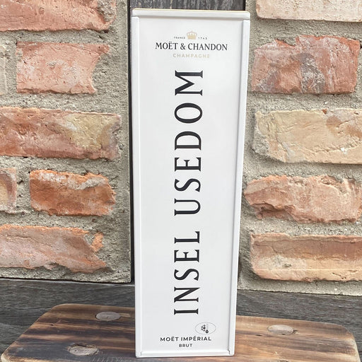 Moët & Chandon Impérial Brut INSEL USEDOM Geschenkbox aus Metall | 12% 0,75l - INSELLIEBE USEDOM