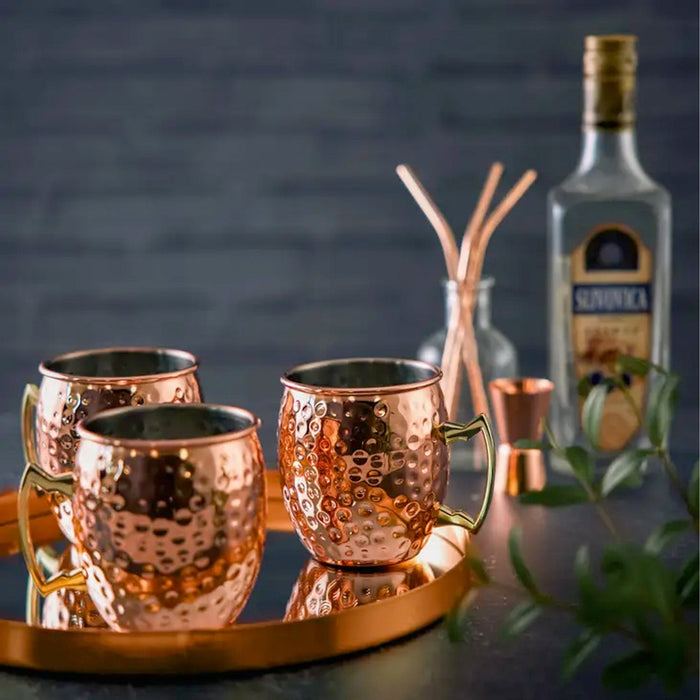 Moscow Mule Cocktailbecher | 4er Set | Rosègold - INSELLIEBE USEDOM