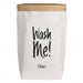 Paperbags Large weiss "WASH ME!" schwarz | H 85 x B 45 x T 16cm - INSELLIEBE Store - Insel Usedom