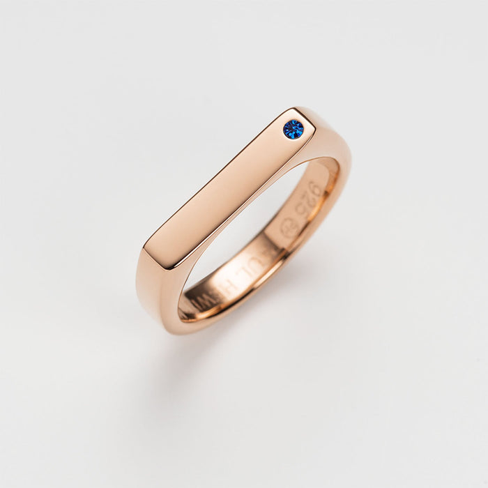 Ring "Signet Brilliant Cut" | Roségold - INSELLIEBE Store - Insel Usedom