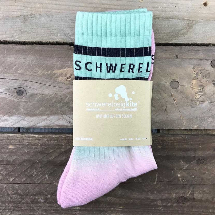 Socken "Dip Dye" | Coral-Mint - INSELLIEBE USEDOM