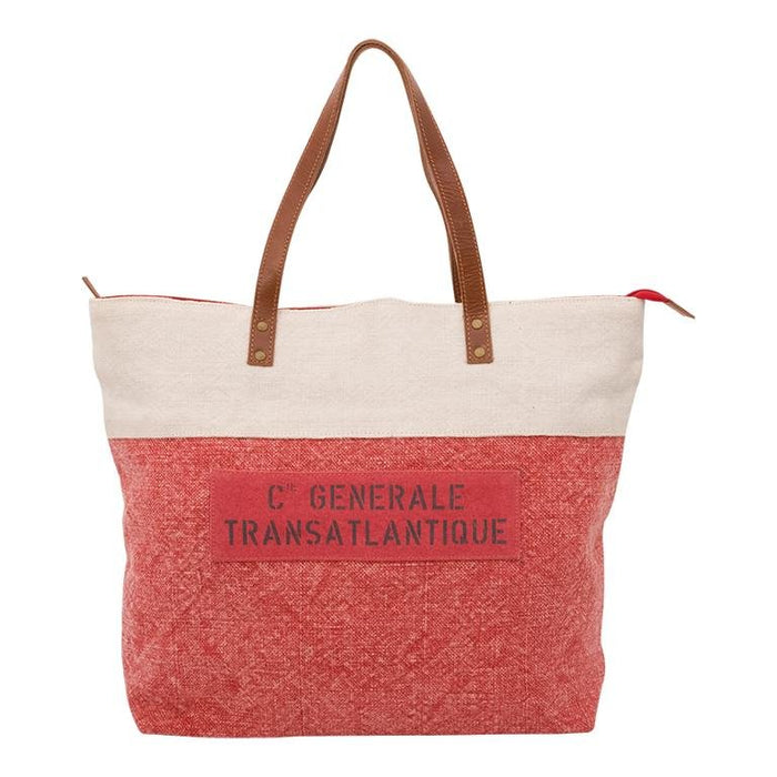 Tasche "Generale" - Creme-Rot - INSELLIEBE Store - Insel Usedom