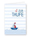 Taufkarte Segelschiff | Blau - INSELLIEBE Store - Insel Usedom