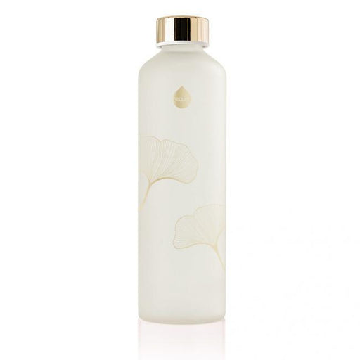 Trinkflasche "Mismatch Ginkgo" aus Glas - Matt-Sandgestrahlt - 750ml - INSELLIEBE Store - Insel Usedom