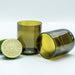 Trinkglas aus der 0,7l Weinflasche in oliv | 250ml - INSELLIEBE USEDOM