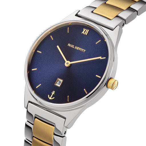 Uhr Praia Silber-Gold Blau 33 mm Metall Silber/Gold 162 mm 16 mm - INSELLIEBE Store - Insel Usedom