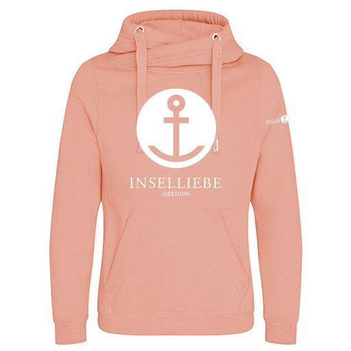 Unisex Hoodie "INSELLIEBE Anker" | Dusty Pink - INSELLIEBE USEDOM