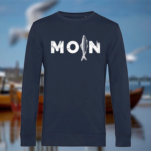 Unisex Sweatshirt "MOIN Hering" | Navy - INSELLIEBE USEDOM