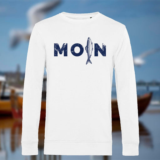 Unisex Sweatshirt "MOIN Hering" | Weiß - INSELLIEBE USEDOM