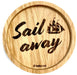 Untersetzer aus EICHE "Sail Away" 11,2 cm - INSELLIEBE Store - Insel Usedom
